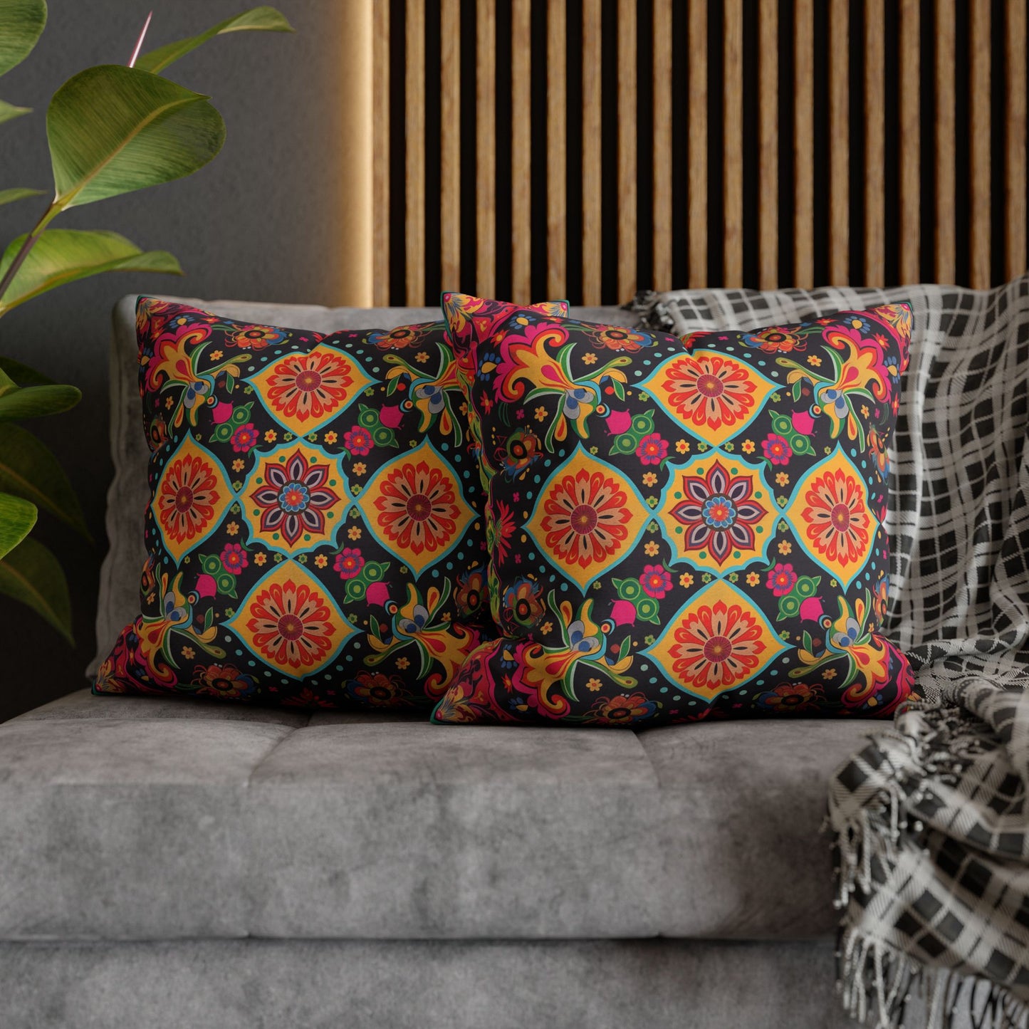 Vibrant Indian Design Pillow / Cushion Covers – Exquisite Home Decor by Sanskriti Arts
