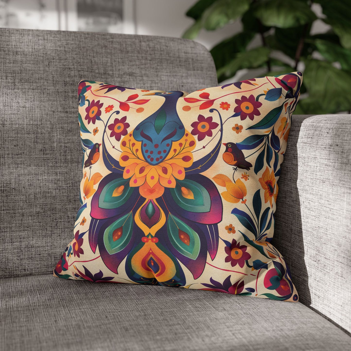 Vibrant Indian Design Pillow / Cushion Covers – Exquisite Home Decor by Sanskriti Arts