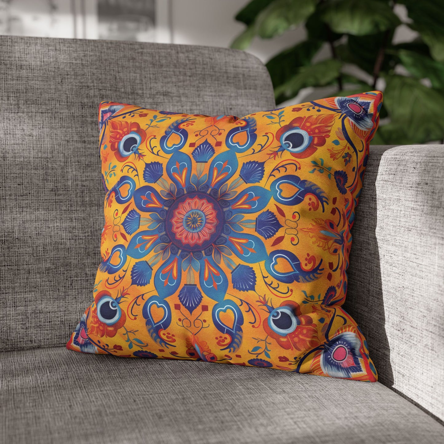 Vibrant Indian Design Pillow / Cushion Covers – Exquisite Home Decor by Sanskriti Arts