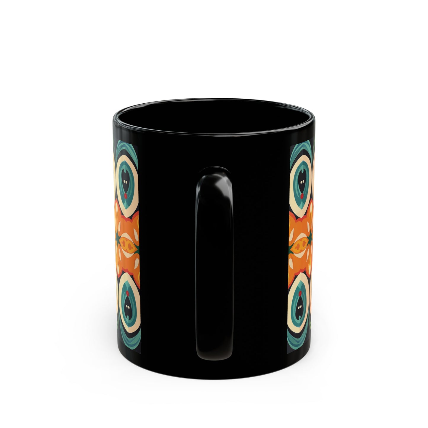 Chai Tea Coffee Black Mug - Vibrant Indian Decor - 11oz or 15 oz - Gift for Festivals, Wedding, Anniversary, Birthdays