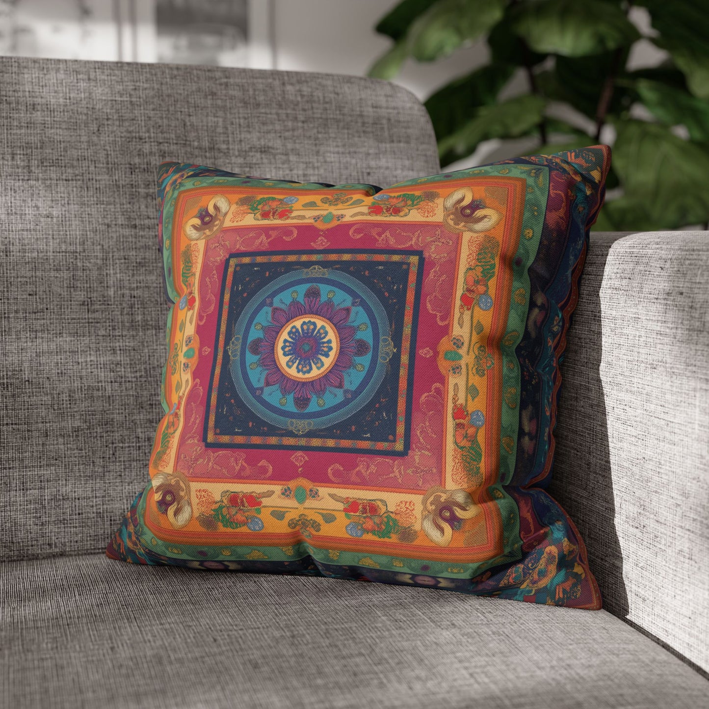 Vibrant Indian Design Pillow / Cushion Covers – Exquisite Home Decor by Sanskriti Arts
