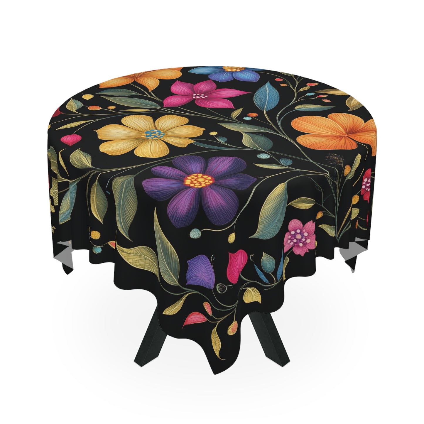 Breakfast Table Cover Indian Design | Square 55.1 by 55.1 inches | Sanskrit Arts