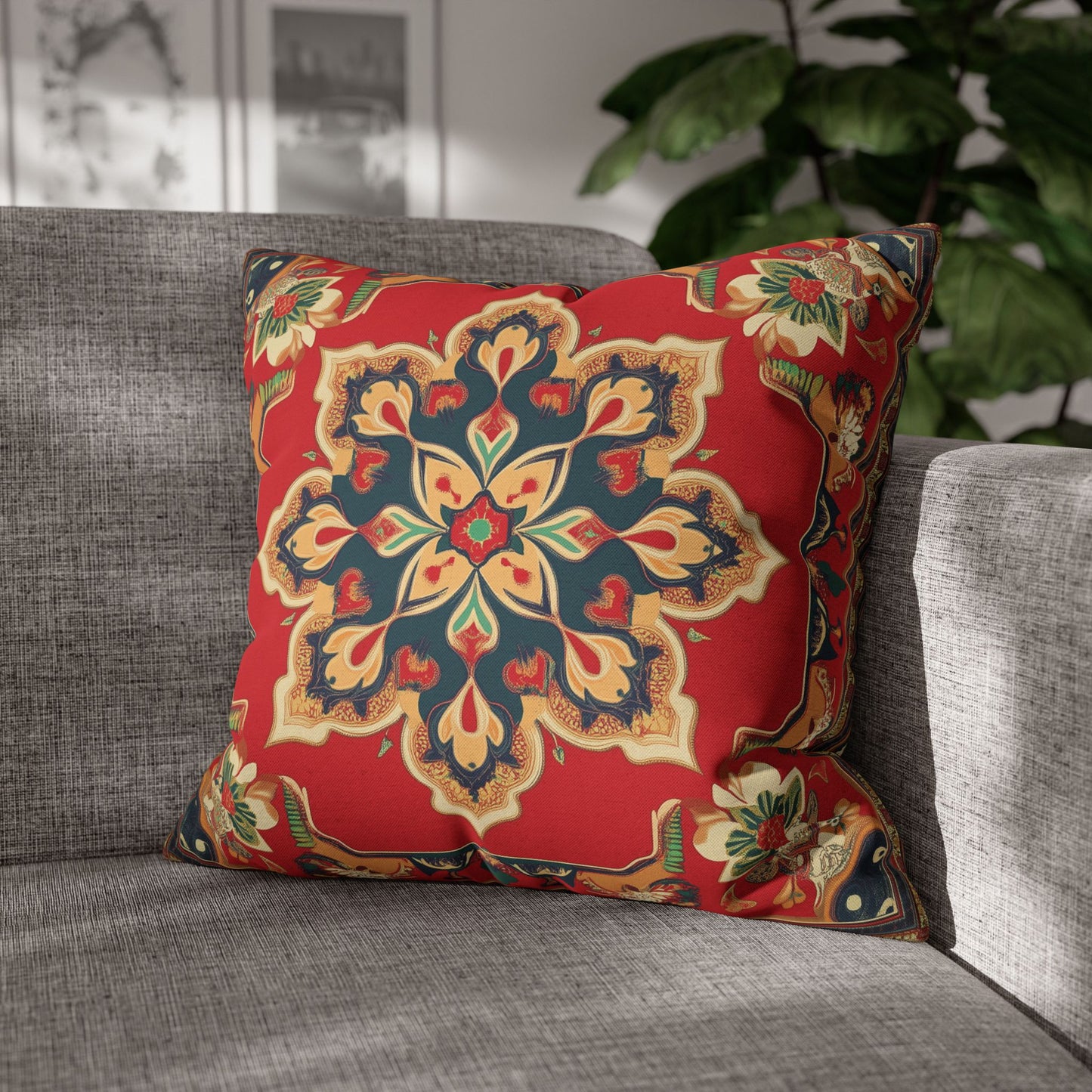 Vibrant Indian Design Pillow / Cushion Covers – Exquisite Home Decor by Sanskriti Arts
