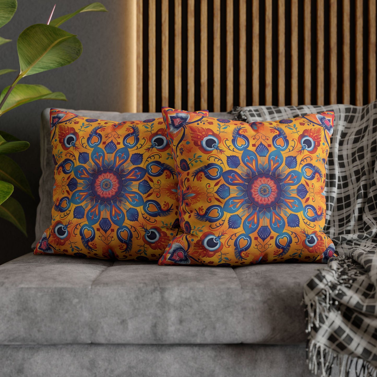 Vibrant Indian Design Pillow / Cushion Covers – Exquisite Home Decor by Sanskriti Arts