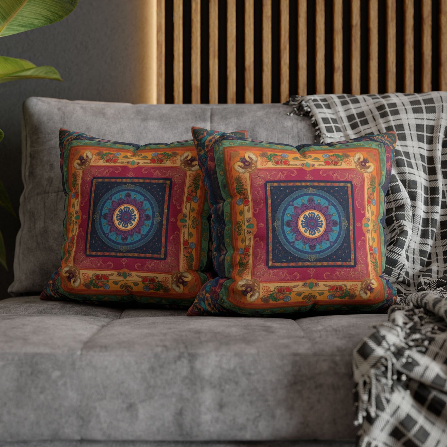 Vibrant Indian Design Pillow / Cushion Covers – Exquisite Home Decor by Sanskriti Arts