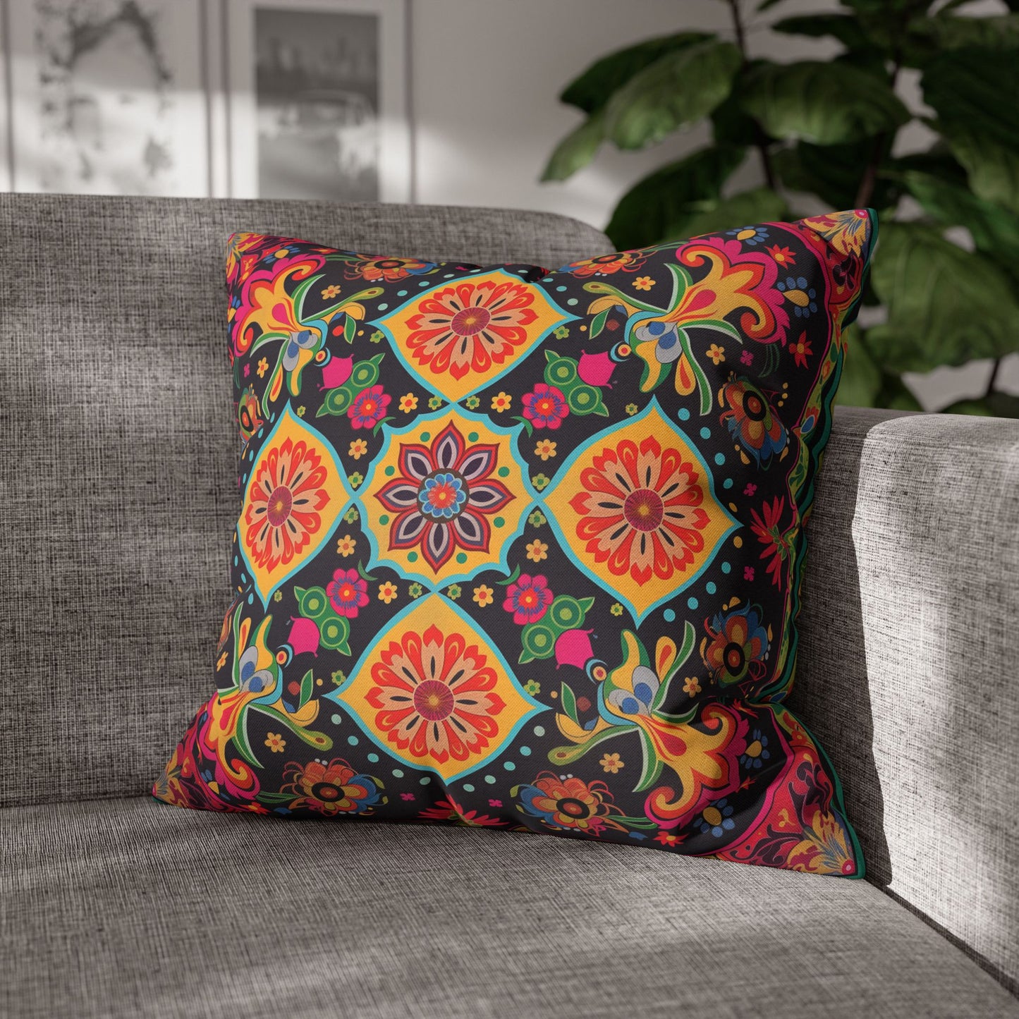 Vibrant Indian Design Pillow / Cushion Covers – Exquisite Home Decor by Sanskriti Arts