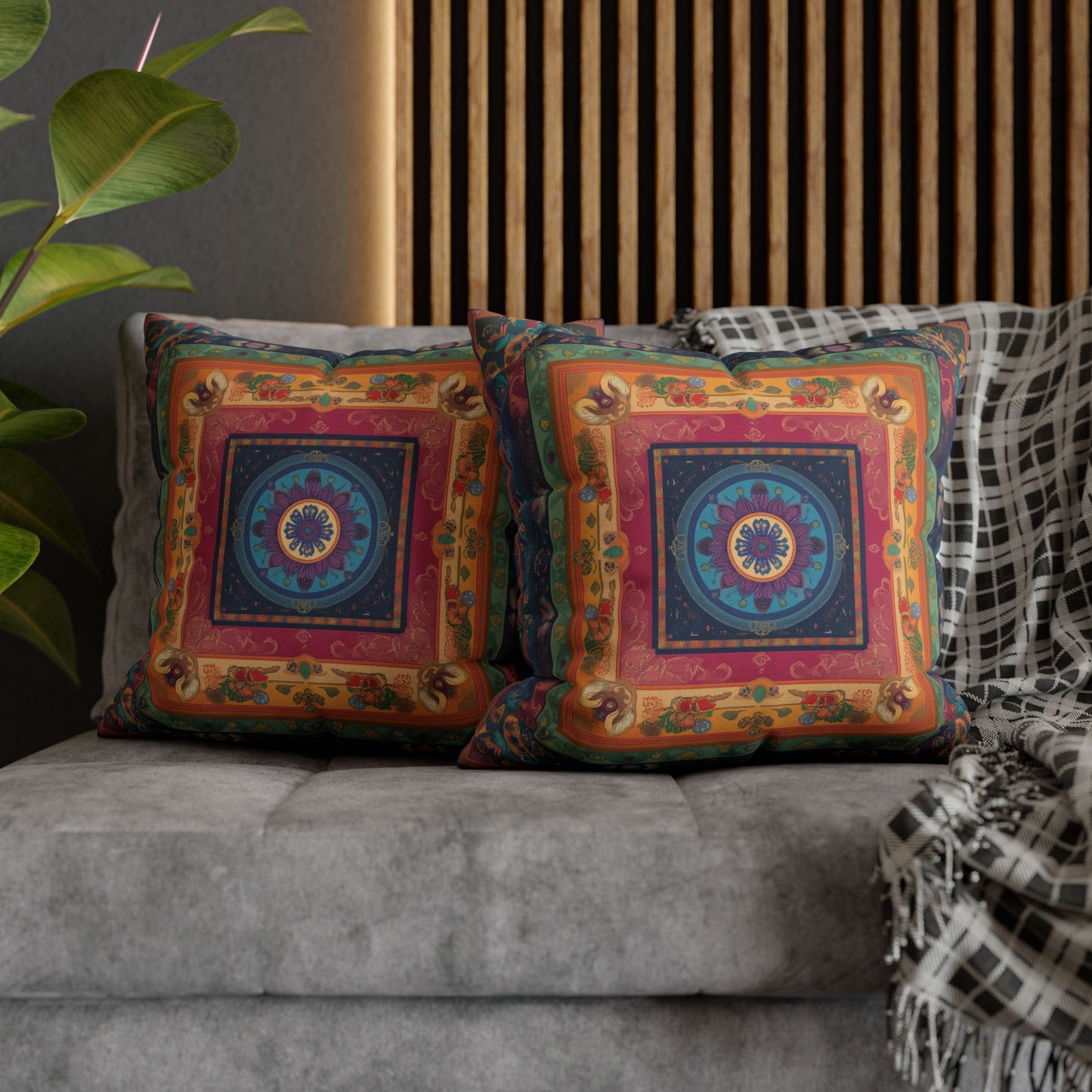 Vibrant Indian Design Pillow / Cushion Covers – Exquisite Home Decor by Sanskriti Arts