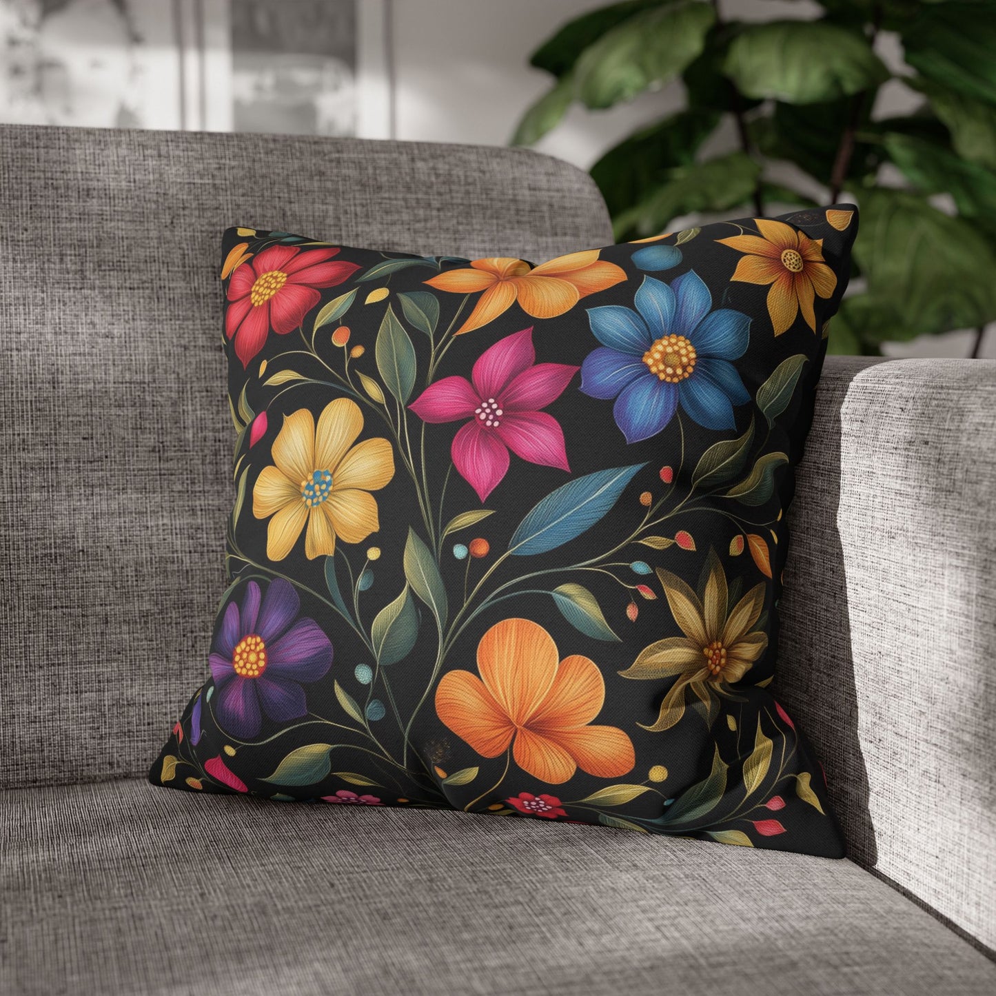Vibrant Indian Design Pillow / Cushion Covers – Exquisite Home Decor by Sanskriti Arts
