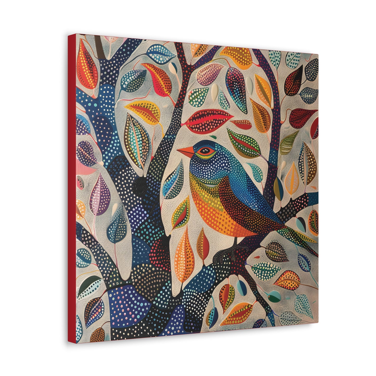 Gond Wall Art | 20 X 20 Inch | Indian Home Decor | 100% Cotton Canvas Gallery Wrap | Perfect Gift for Indian Festivals