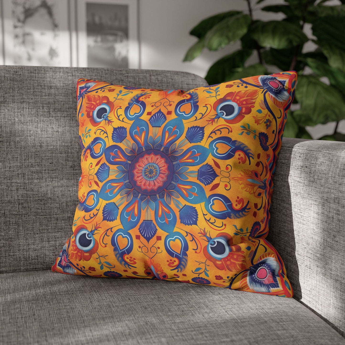 Vibrant Indian Design Pillow / Cushion Covers – Exquisite Home Decor by Sanskriti Arts