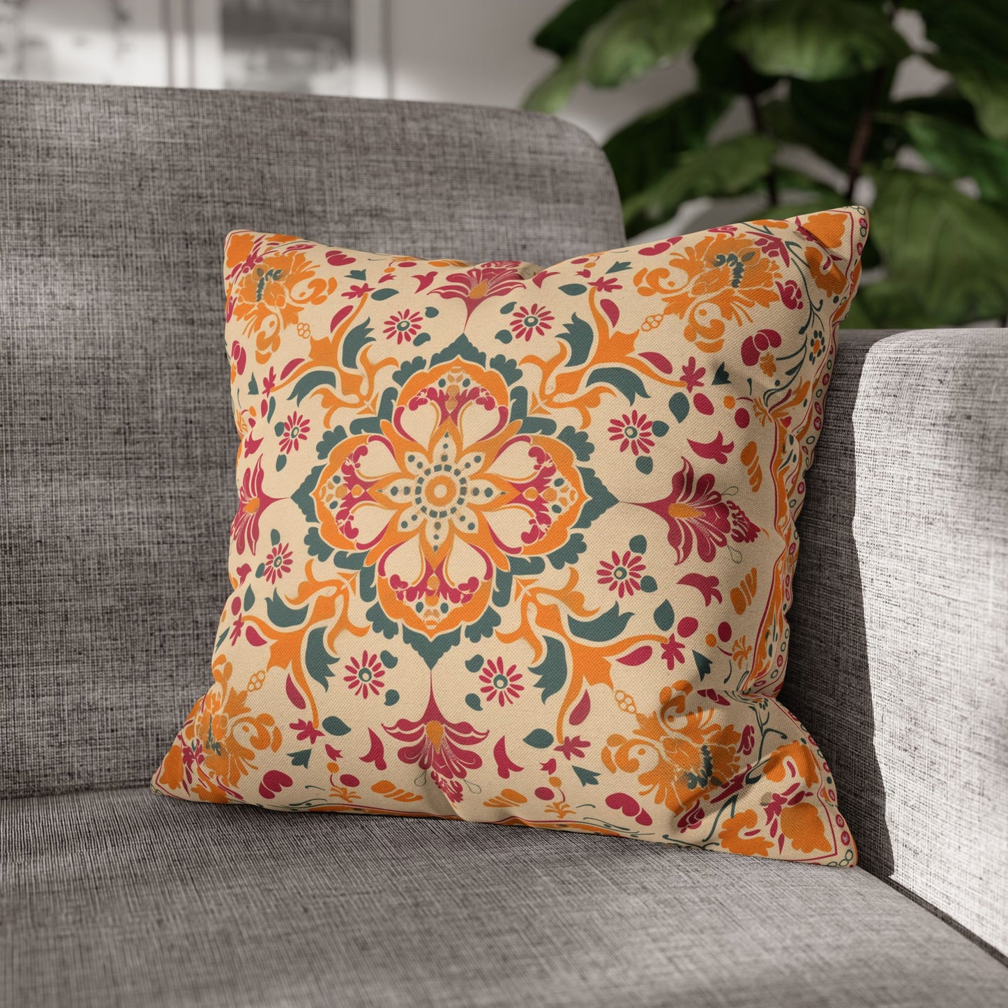 Vibrant Indian Design Pillow / Cushion Covers – Exquisite Home Decor by Sanskriti Arts