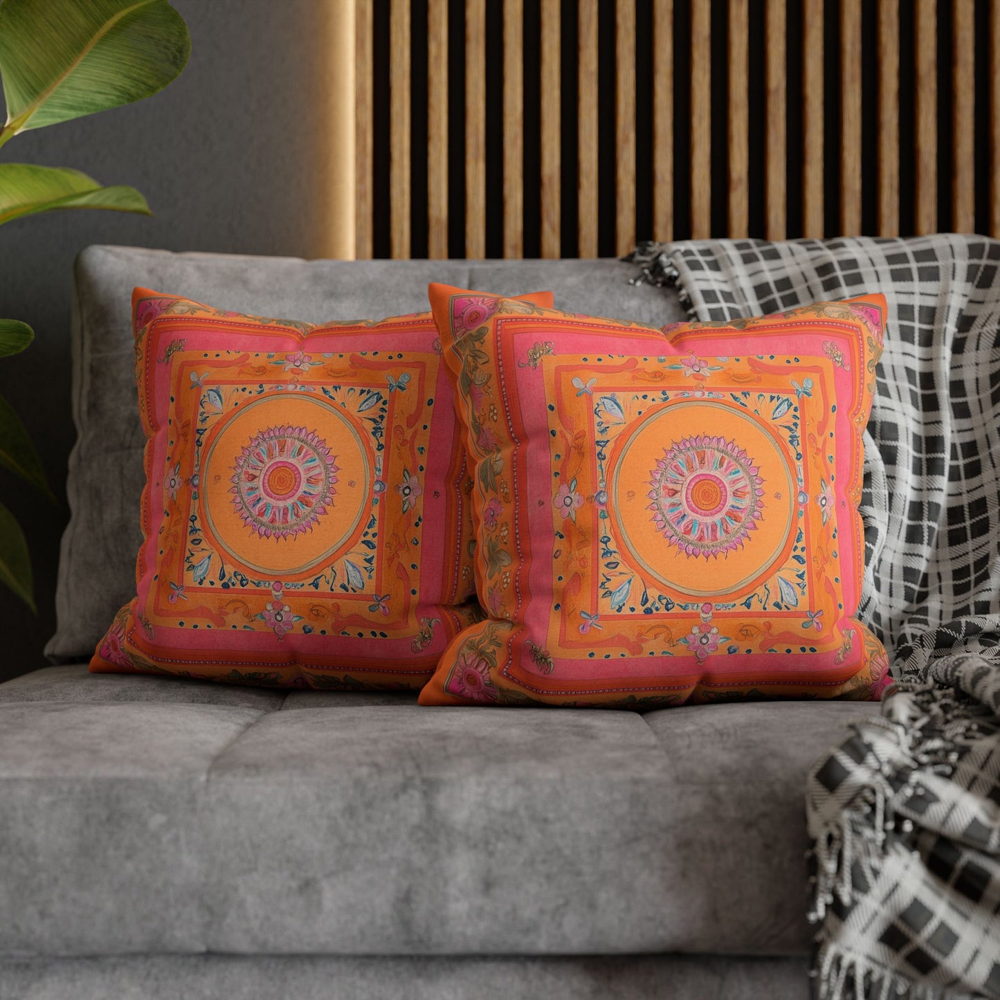 Vibrant Indian Design Pillow / Cushion Covers – Exquisite Home Decor by Sanskriti Arts