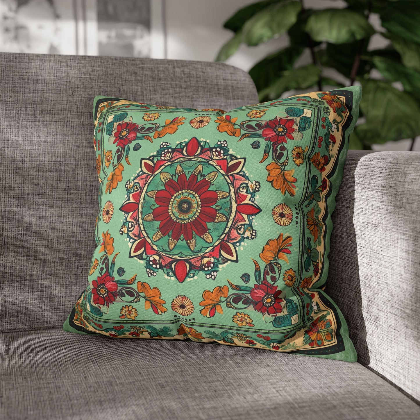 Vibrant Indian Design Pillow / Cushion Covers – Exquisite Home Decor by Sanskriti Arts