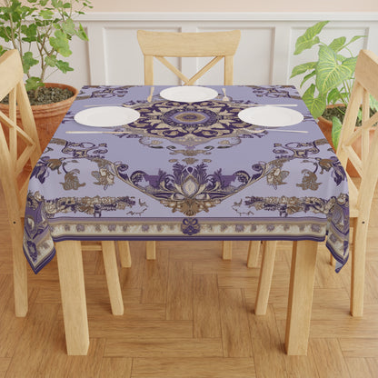 Breakfast Table Cover Indian Design | Square 55.1 by 55.1 inches | Sanskrit Arts