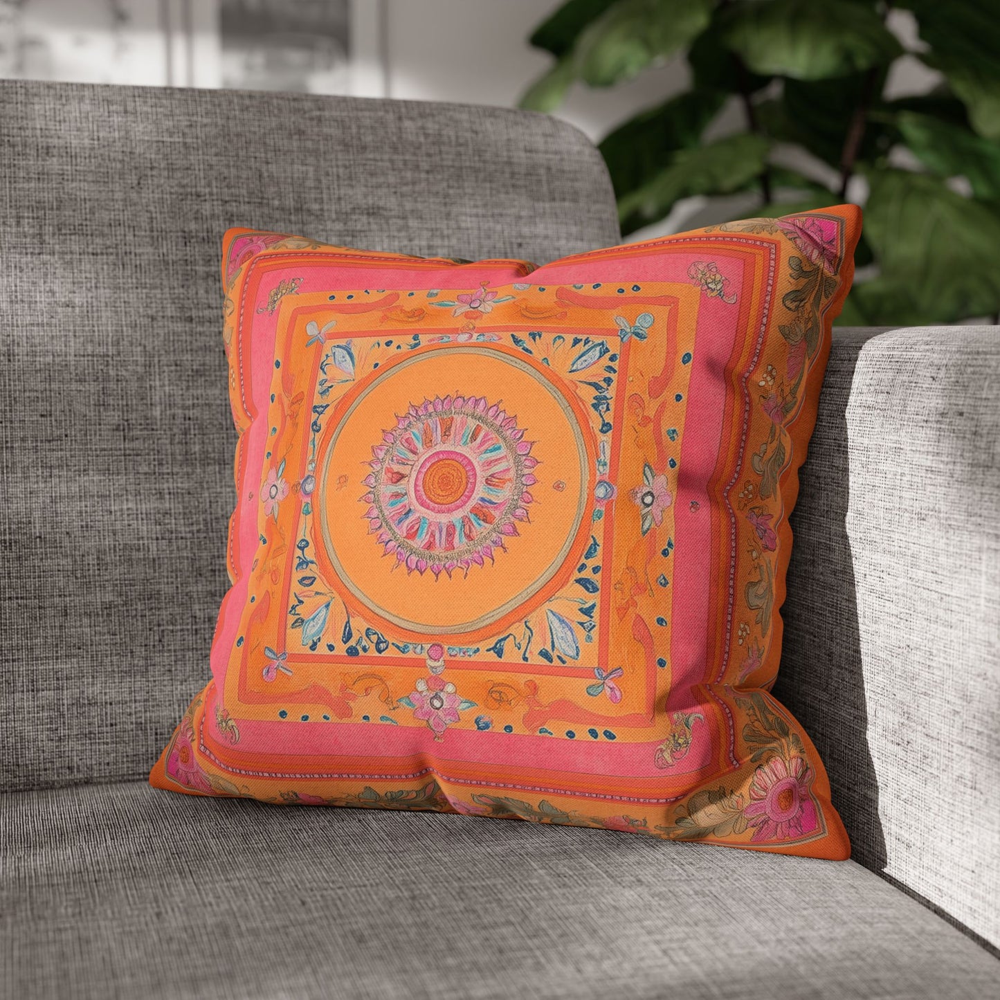 Vibrant Indian Design Pillow / Cushion Covers – Exquisite Home Decor by Sanskriti Arts