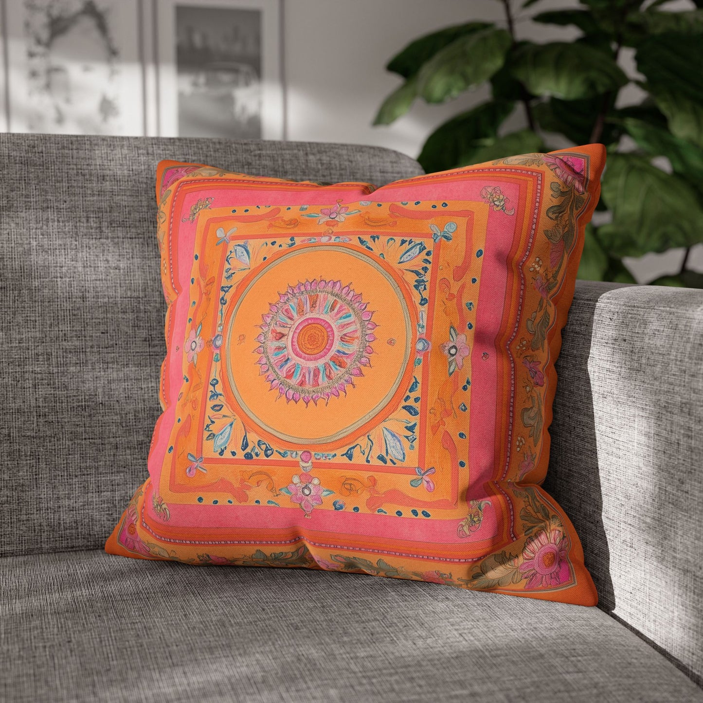 Vibrant Indian Design Pillow / Cushion Covers – Exquisite Home Decor by Sanskriti Arts