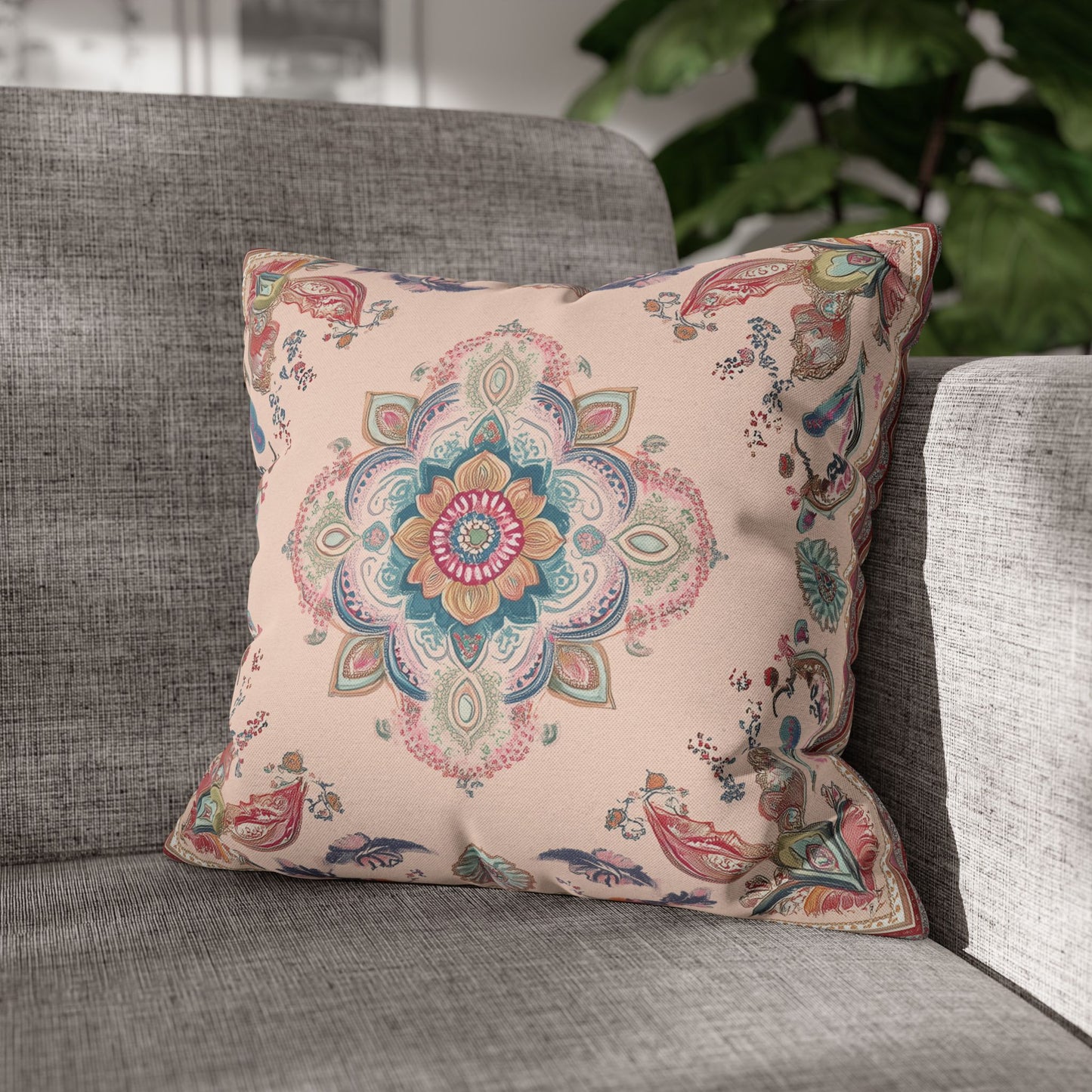 Vibrant Indian Design Pillow / Cushion Covers – Exquisite Home Decor by Sanskriti Arts