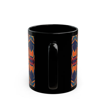 Chai Tea Coffee Black Mug - Vibrant Indian Decor - 11oz or 15 oz - Gift for Festivals, Wedding, Anniversary, Birthdays