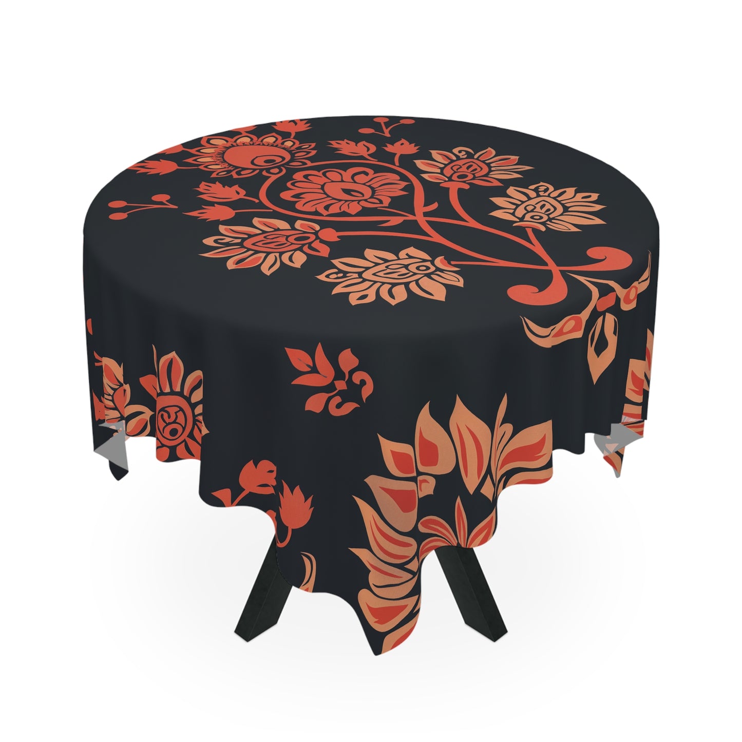 Breakfast Table Cover Indian Design | Square 55.1 by 55.1 inches | Sanskrit Arts